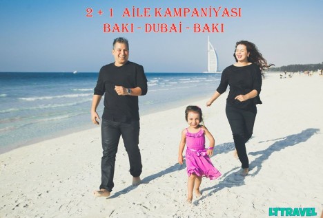  "2+1 ailə təklifi" ilə Dubaya sərfəli qiymətə uçun