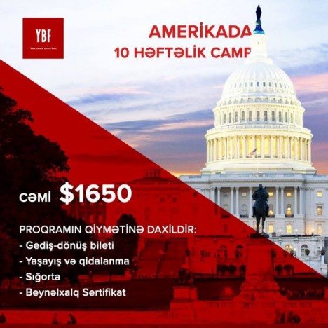 10 Həftəlik Amerikada Camp- QİYMƏT