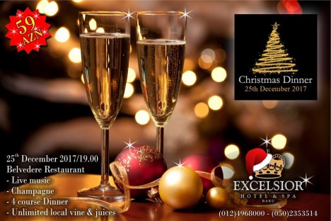 “Excelsior Hotel & spa Baku”da Milad gecəsi keçiriləcək-QİYMƏT