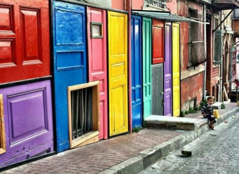 İstanbulun Balatı və Balatın rəngli evləri - FOTOREPORTAJ