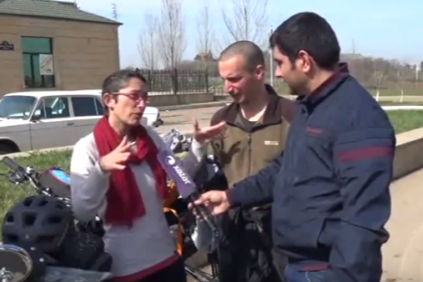 Asiya turuna çıxan italyan turistlər Azərbaycanda