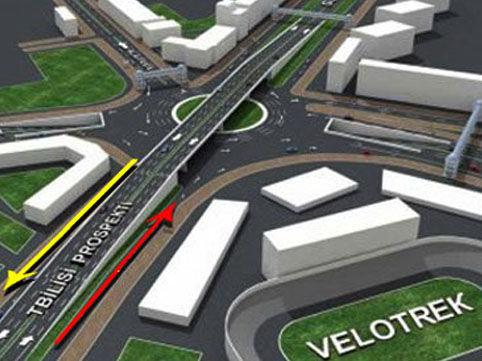 Tbilisi prospektində hərəkət dəyişir – VİDEO