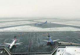 Qar və külək Bakı aeroportunun işinə təsir göstərməyib