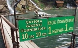 Azərbaycanda bu şəlaləyə baxmaq pulludur