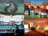 İranda su üstündə hotel kompleksi açılıb - FOTOLAR