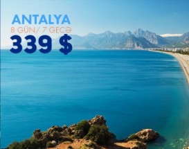 Antalyada 5 ulduzlu oteldə 8 günlük istirahət cəmi 339 dollar