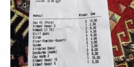 Bakıda restoranda 22 manat xidmət haqqı istəyiblər - FOTO