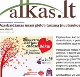 Bakı şopinq festivalı Litvanın xəbər portalında